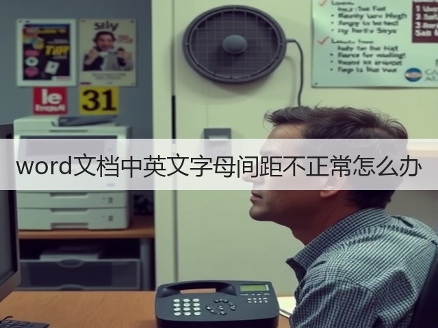 word文档中英文字母间距不正常怎么办(图2) word文档中英文字母间距不正常怎么办(图2)