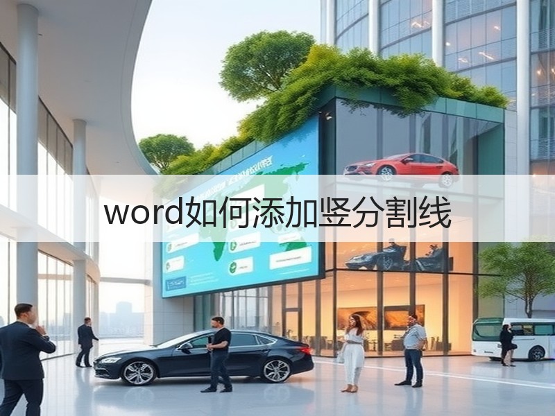word如何添加竖分割线 - 诺云壹观办公网