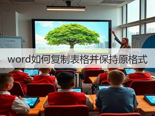 word如何复制表格并保持原格式(图2)