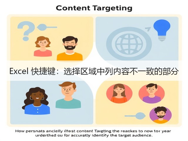 Excel 快捷键:选择区域中列内容不一致的部分(图2) Excel 快捷键:选择区域中列内容不一致的部分(图2)