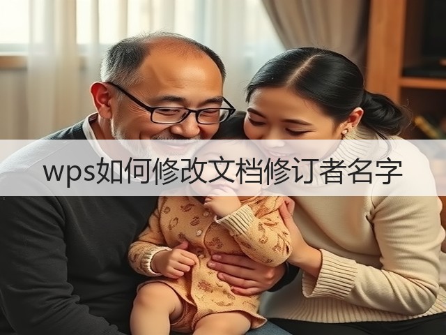 wps如何修改文档修订者名字(图2)