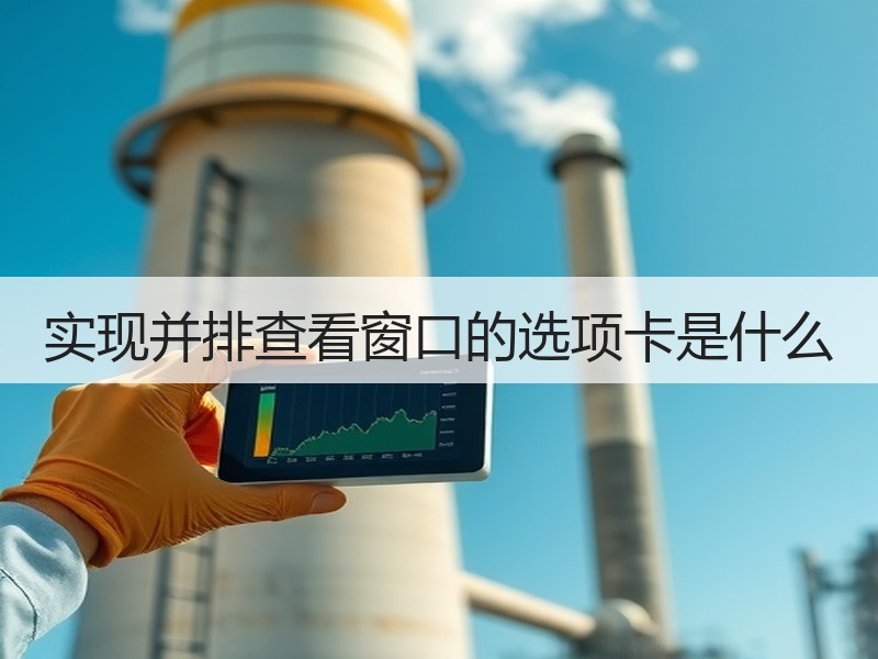 实现并排查看窗口的选项卡是什么 - 诺云壹观办公网