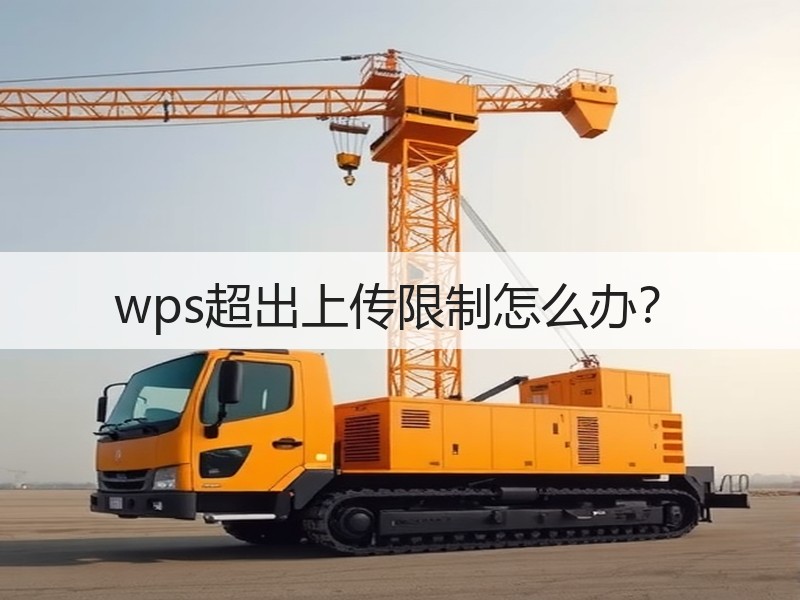 wps超出上传限制怎么办？ - 诺云壹观办公网