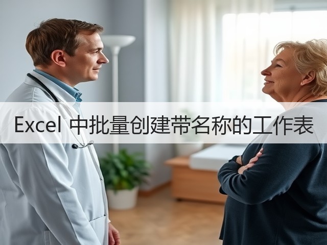 Excel 中批量创建带名称的工作表(图2) Excel 中批量创建带名称的工作表(图2)