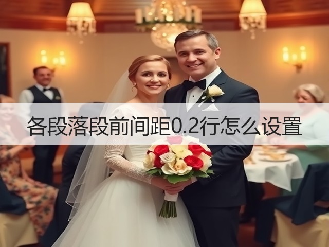 各段落段前间距0.2行怎么设置(图2) 各段落段前间距0.2行怎么设置(图2)
