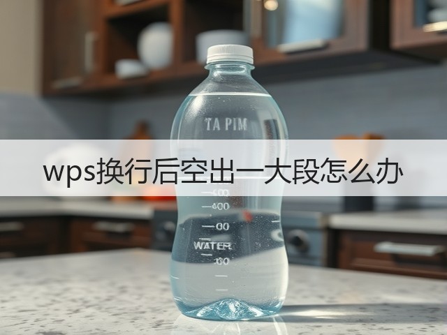 wps换行后空出一大段怎么办(图2)