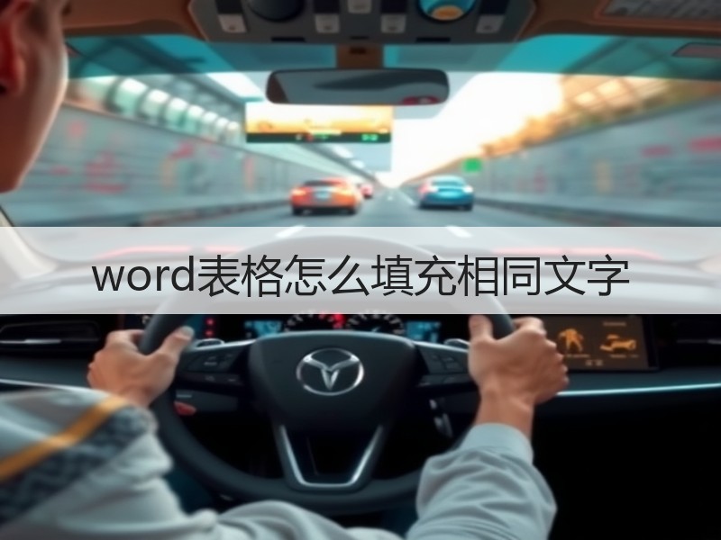 word表格怎么填充相同文字 - 诺云壹观办公网