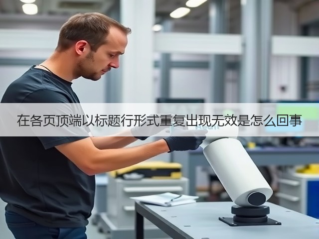在各页顶端以标题行形式重复出现无效是怎么回事(图3) 在各页顶端以标题行形式重复出现无效是怎么回事(图3)