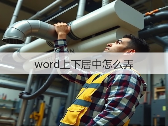 word上下居中怎么弄(图1)