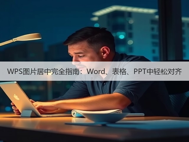 WPS图片居中完全指南:Word、表格、PPT中轻松对齐(图1) WPS图片居中完全指南:Word、表格、PPT中轻松对齐(图1)
