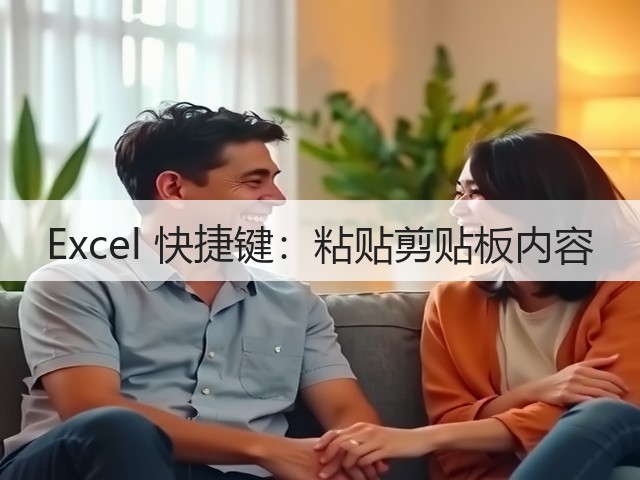 Excel 快捷键：粘贴剪贴板内容(图2)