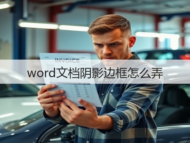 word文档阴影边框怎么弄(图1) word文档阴影边框怎么弄(图1)