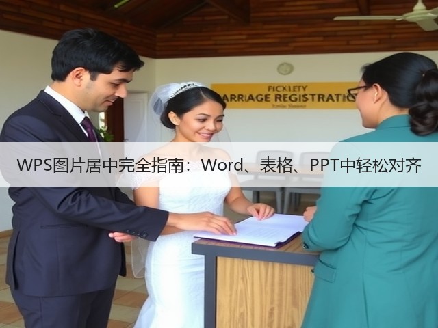 WPS图片居中完全指南:Word、表格、PPT中轻松对齐(图3) WPS图片居中完全指南:Word、表格、PPT中轻松对齐(图3)