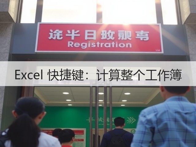 Excel 快捷键:计算整个工作簿(图3) Excel 快捷键:计算整个工作簿(图3)