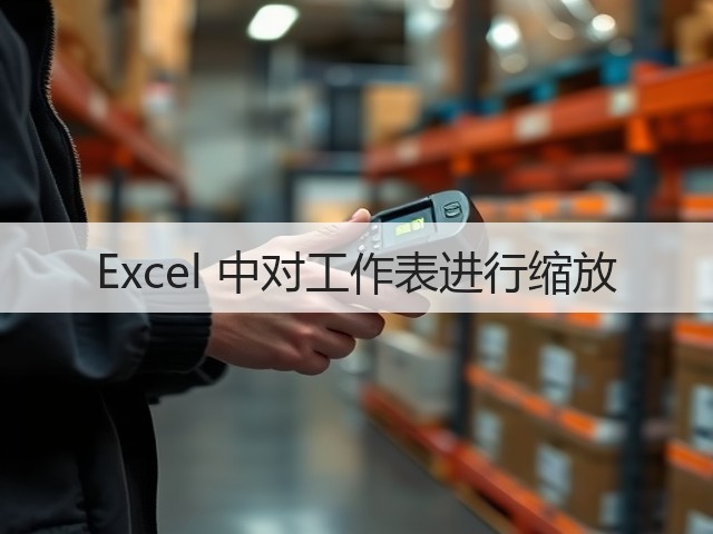 Excel 中对工作表进行缩放(图3) Excel 中对工作表进行缩放(图3)