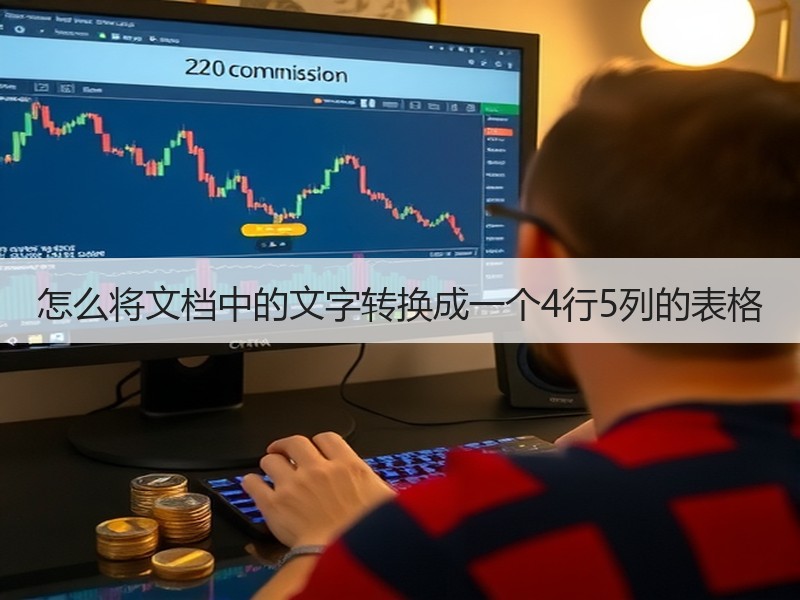 怎么将文档中的文字转换成一个4行5列的表格 - 诺云壹观办公网