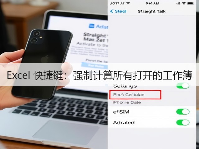 Excel 快捷键:强制计算所有打开的工作簿(图3) Excel 快捷键:强制计算所有打开的工作簿(图3)
