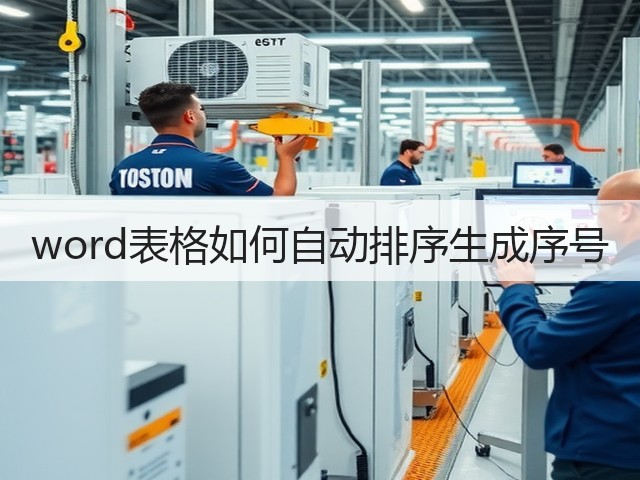 word表格如何自动排序生成序号(图2) word表格如何自动排序生成序号(图2)