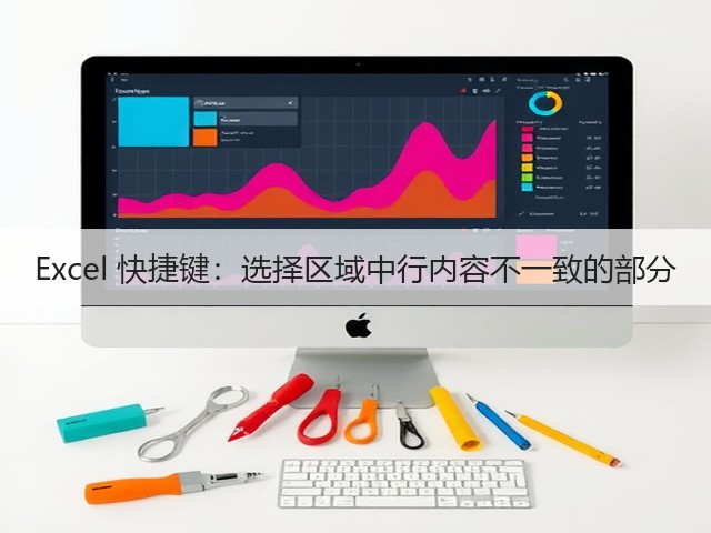 Excel 快捷键：选择区域中行内容不一致的部分(图3)
