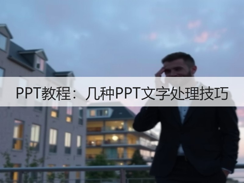 PPT教程：几种PPT文字处理技巧 - 诺云壹观办公网