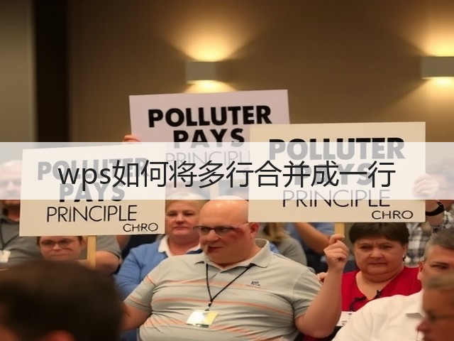 wps如何将多行合并成一行(图2)