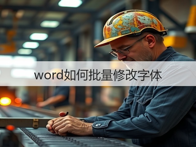 word如何批量修改字体(图1)