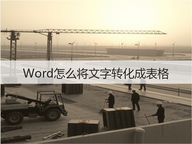 Word怎么将文字转化成表格 - 诺云壹观办公网