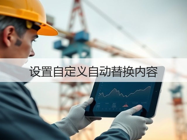 设置自定义自动替换内容(图2) 设置自定义自动替换内容(图2)