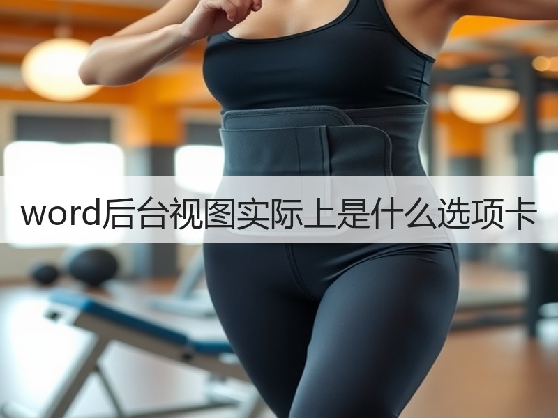 word后台视图实际上是什么选项卡 - 诺云壹观办公网