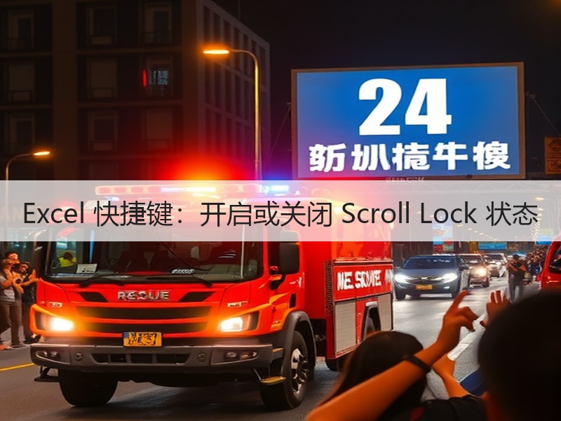 Excel 快捷键：开启或关闭 Scroll Lock 状态 - 诺云壹观办公网