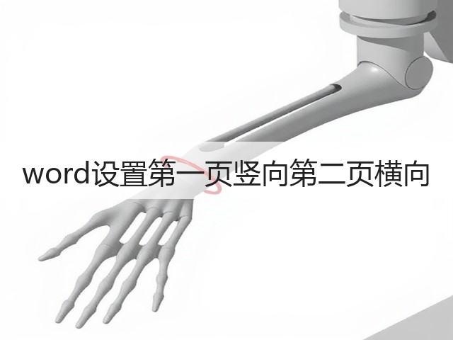 word设置第一页竖向第二页横向(图3) word设置第一页竖向第二页横向(图3)