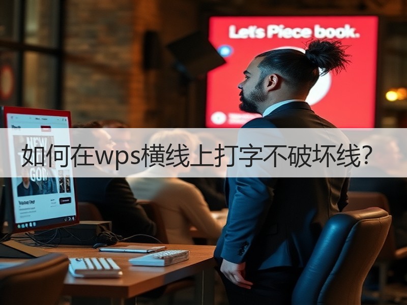如何在wps横线上打字不破坏线？ - 诺云壹观办公网