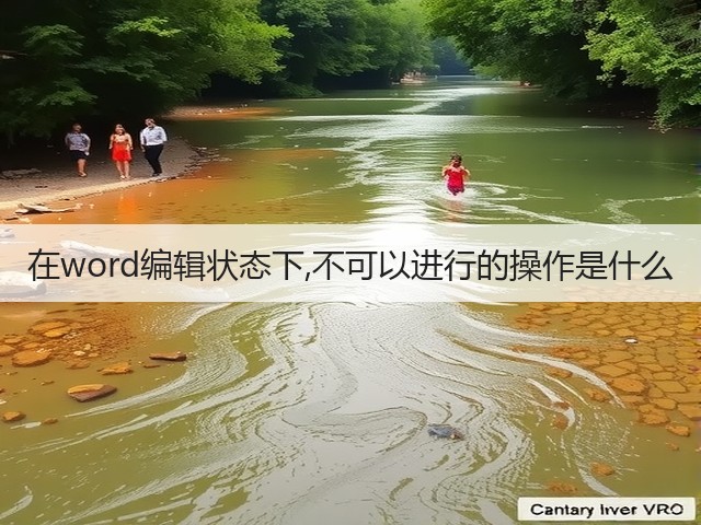 在word编辑状态下,不可以进行的操作是什么(图3) 在word编辑状态下,不可以进行的操作是什么(图3)