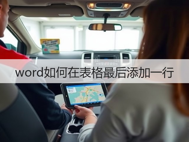 word如何在表格最后添加一行(图2)