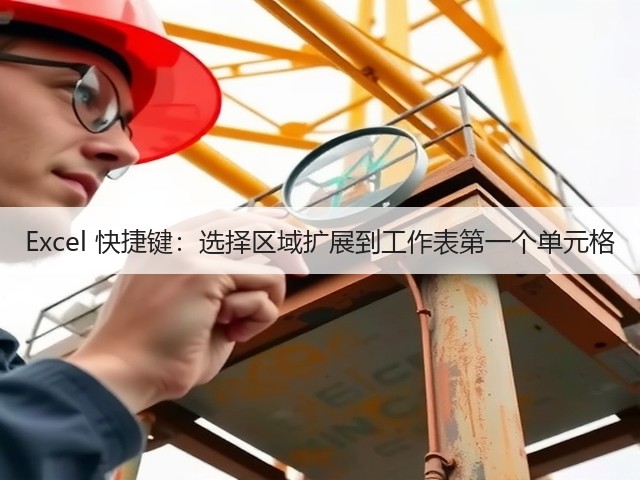 Excel 快捷键：选择区域扩展到工作表第一个单元格(图3)