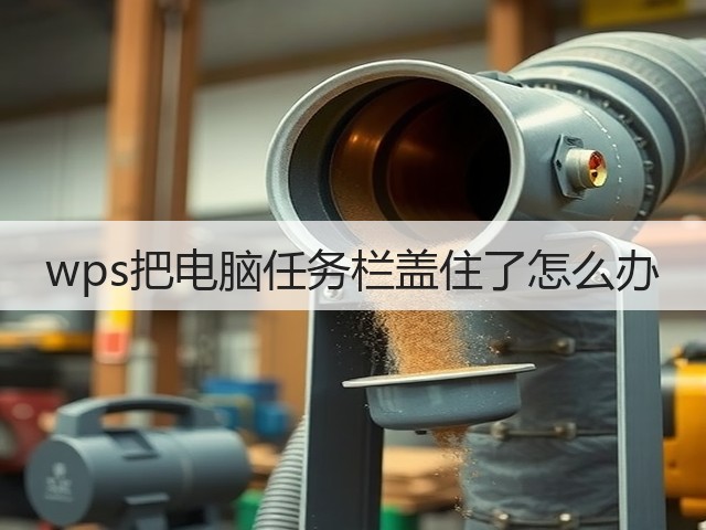 wps把电脑任务栏盖住了怎么办(图2) wps把电脑任务栏盖住了怎么办(图2)