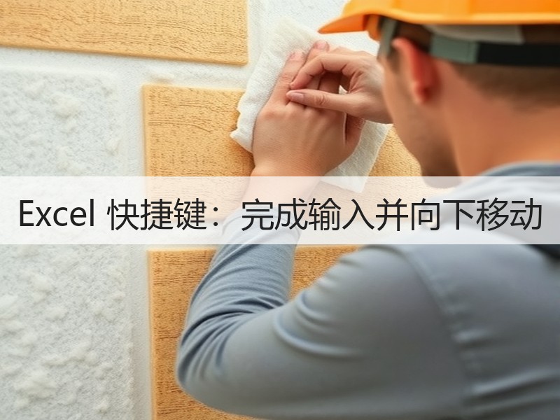 Excel 快捷键：完成输入并向下移动 - 诺云壹观办公网