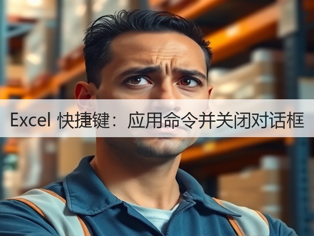 Excel 快捷键:应用命令并关闭对话框(图2) Excel 快捷键:应用命令并关闭对话框(图2)