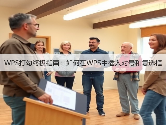 WPS打勾终极指南:如何在WPS中插入对号和复选框(图2) WPS打勾终极指南:如何在WPS中插入对号和复选框(图2)