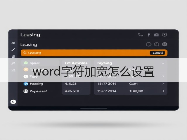 word字符加宽怎么设置(图1)