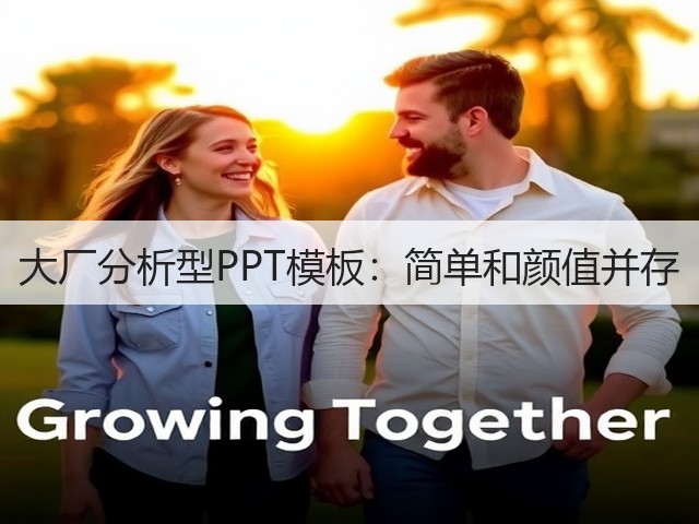 大厂分析型PPT模板：简单和颜值并存(图1)