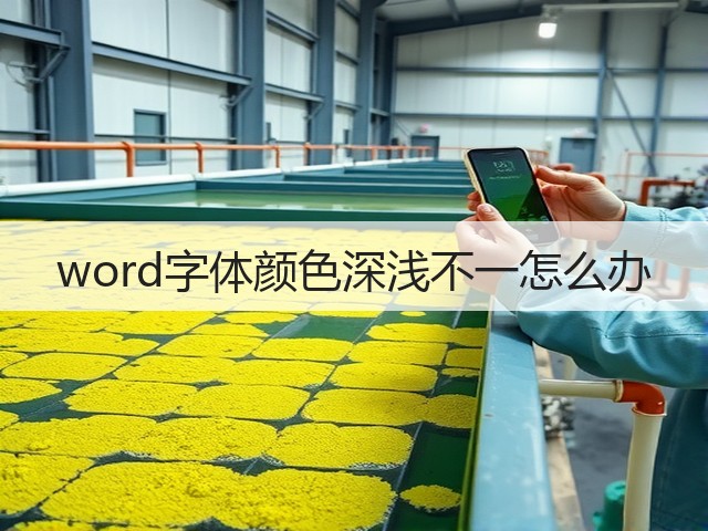 word字体颜色深浅不一怎么办(图2) word字体颜色深浅不一怎么办(图2)