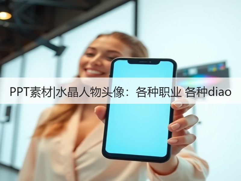 PPT素材|水晶人物头像：各种职业 各种diao - 诺云壹观办公网