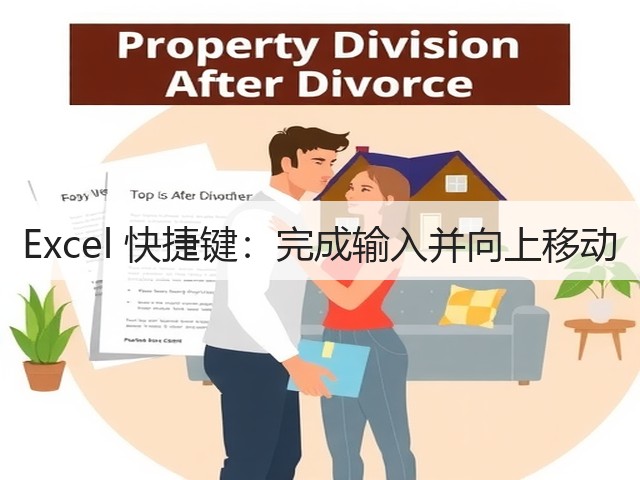 Excel 快捷键:完成输入并向上移动(图2) Excel 快捷键:完成输入并向上移动(图2)