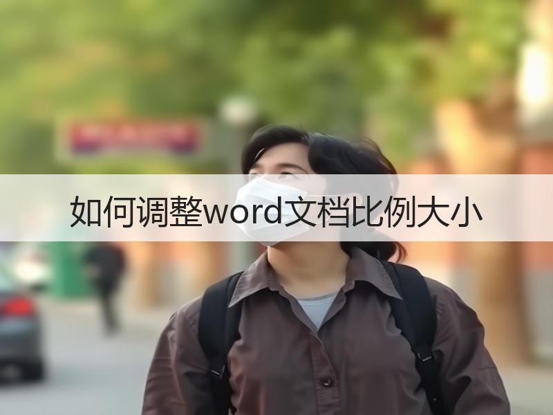 如何调整word文档比例大小 - 诺云壹观办公网