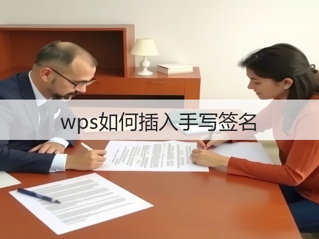 wps如何插入手写签名(图1)