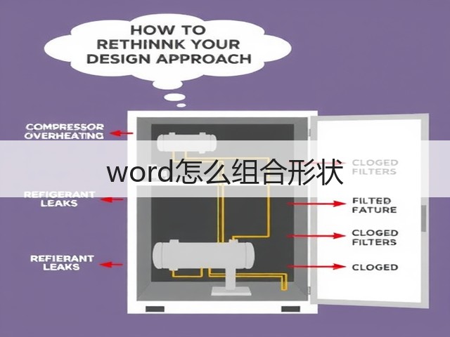 word怎么组合形状(图1)