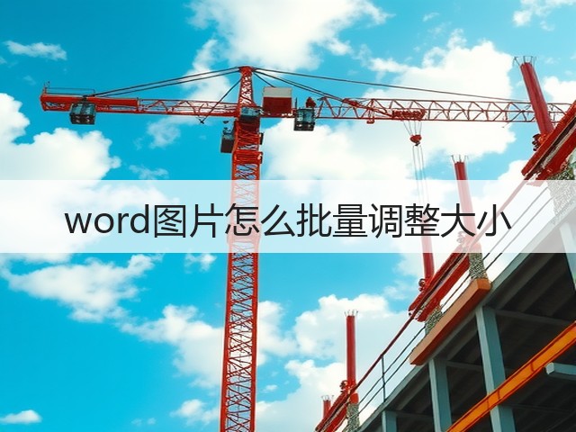 word图片怎么批量调整大小(图2) word图片怎么批量调整大小(图2)