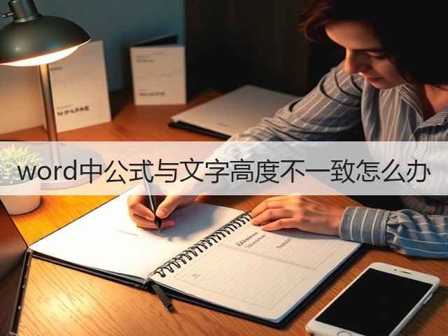 word中公式与文字高度不一致怎么办(图2)