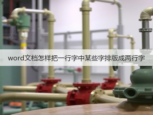 word文档怎样把一行字中某些字排版成两行字(图3)